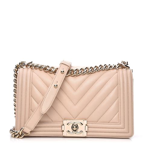 chanel boy flap chevron quilted medium beige|boys Chanel flap bag.